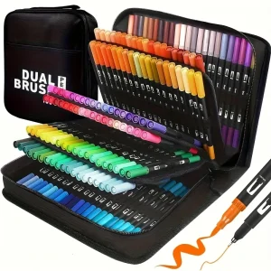 Vibrant Double-Ended Watercolor Markers