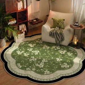 French Style Soft Flower Pattern Rug